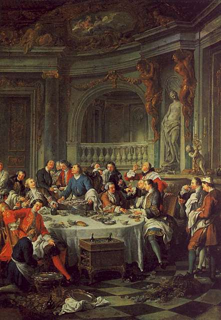 Jean-Francois De Troy The Oyster Lunch